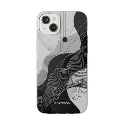 Monochrome Elegance | Flexible Phone Case for iPhone