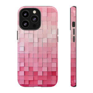 Pink Gradient Mosaic - Protective Phone Case