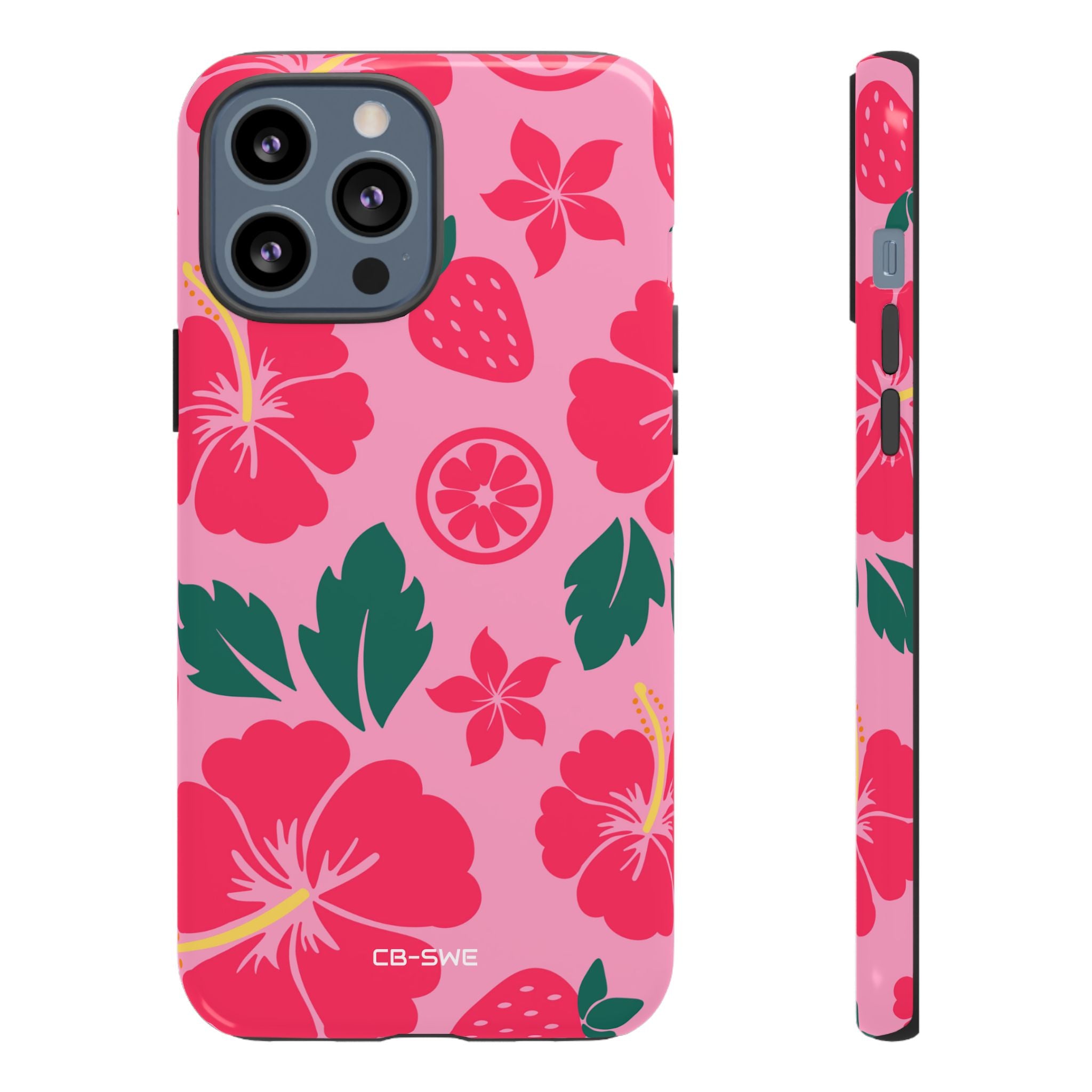 Tropical Hibiscus Harmony - iPhone Case