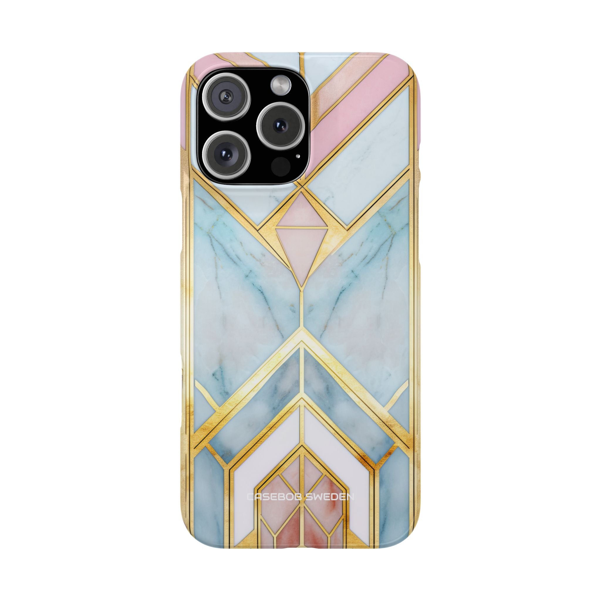 Gold Pink Art Deco - Slim iPhone 16 Phone Case