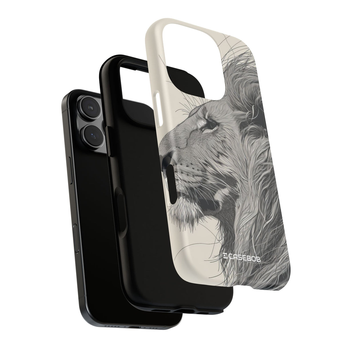 Majestic Lion: Grayscale Elegance - for iPhone 16