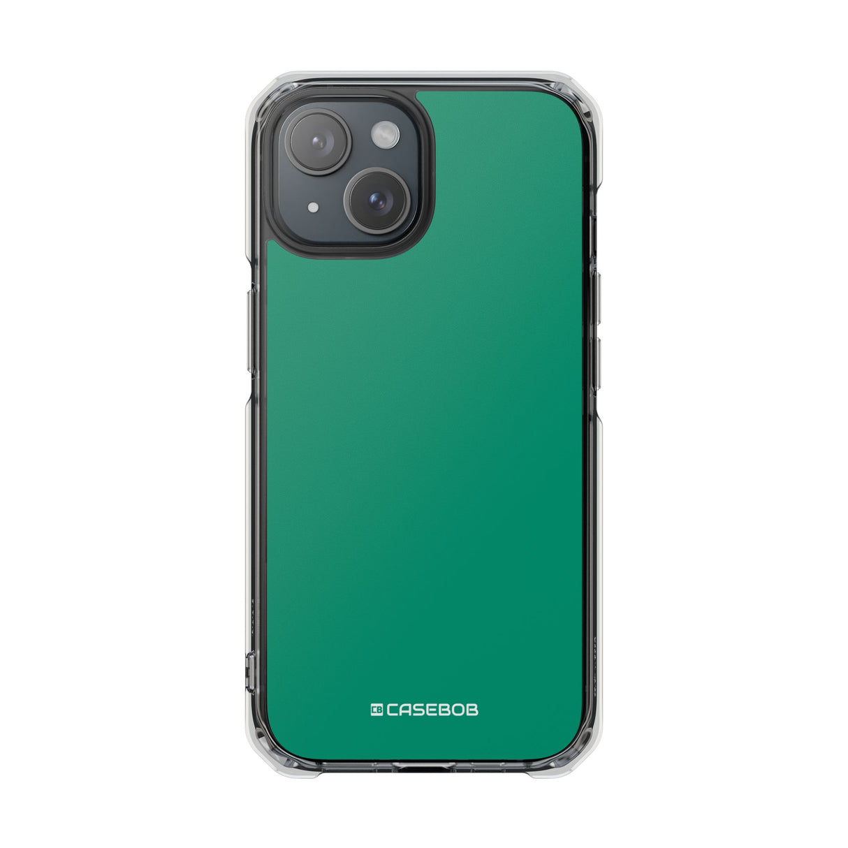 Emerald Green Shade | Phone Case for iPhone (Clear Impact Case - Magnetic)