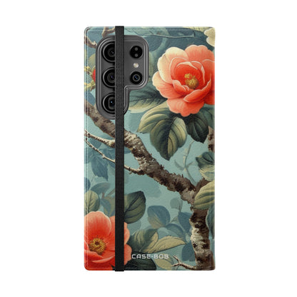 Pink Camellia - Samsung S23 Ultra Case - Wallet