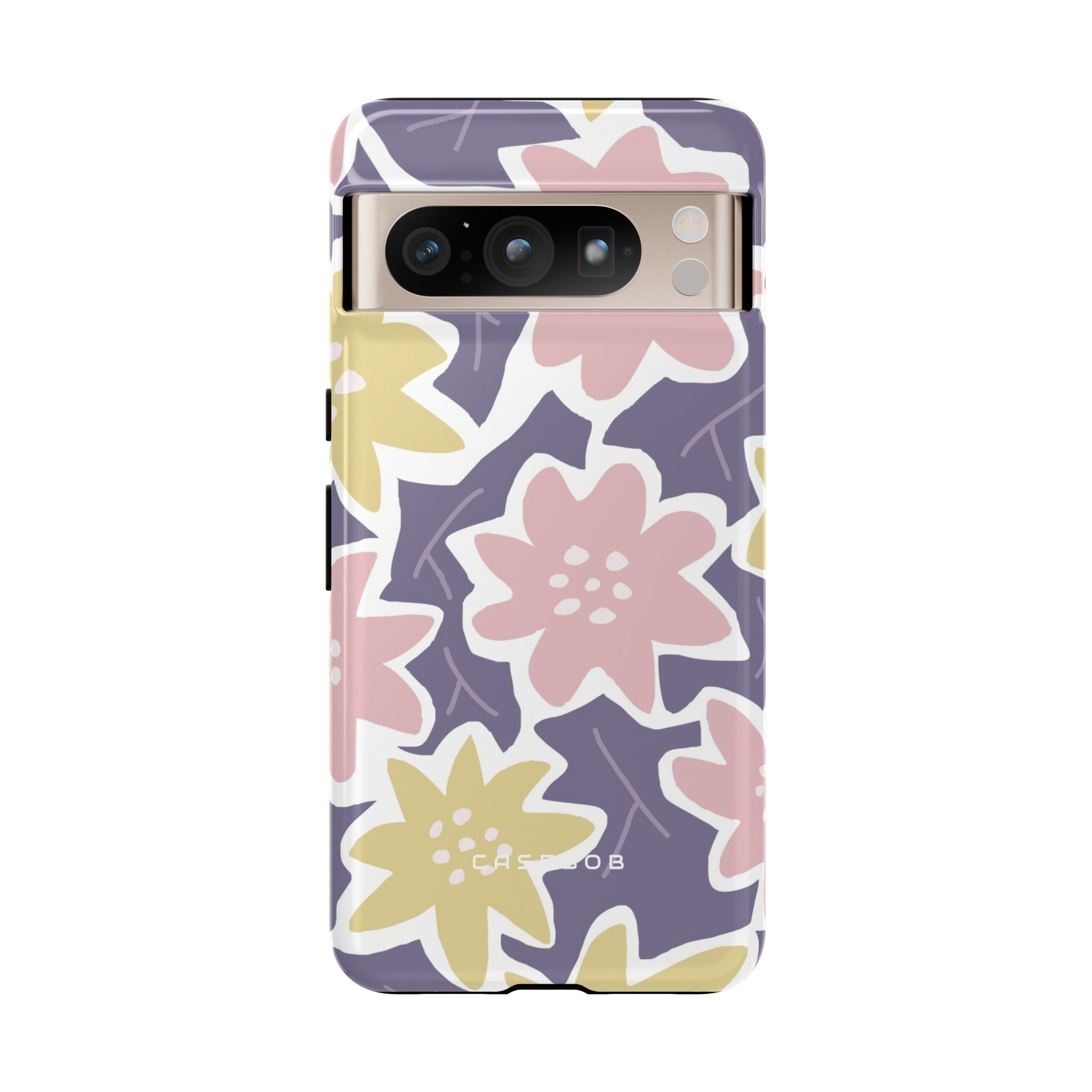 Purple Happy Flower - Protective Phone Case