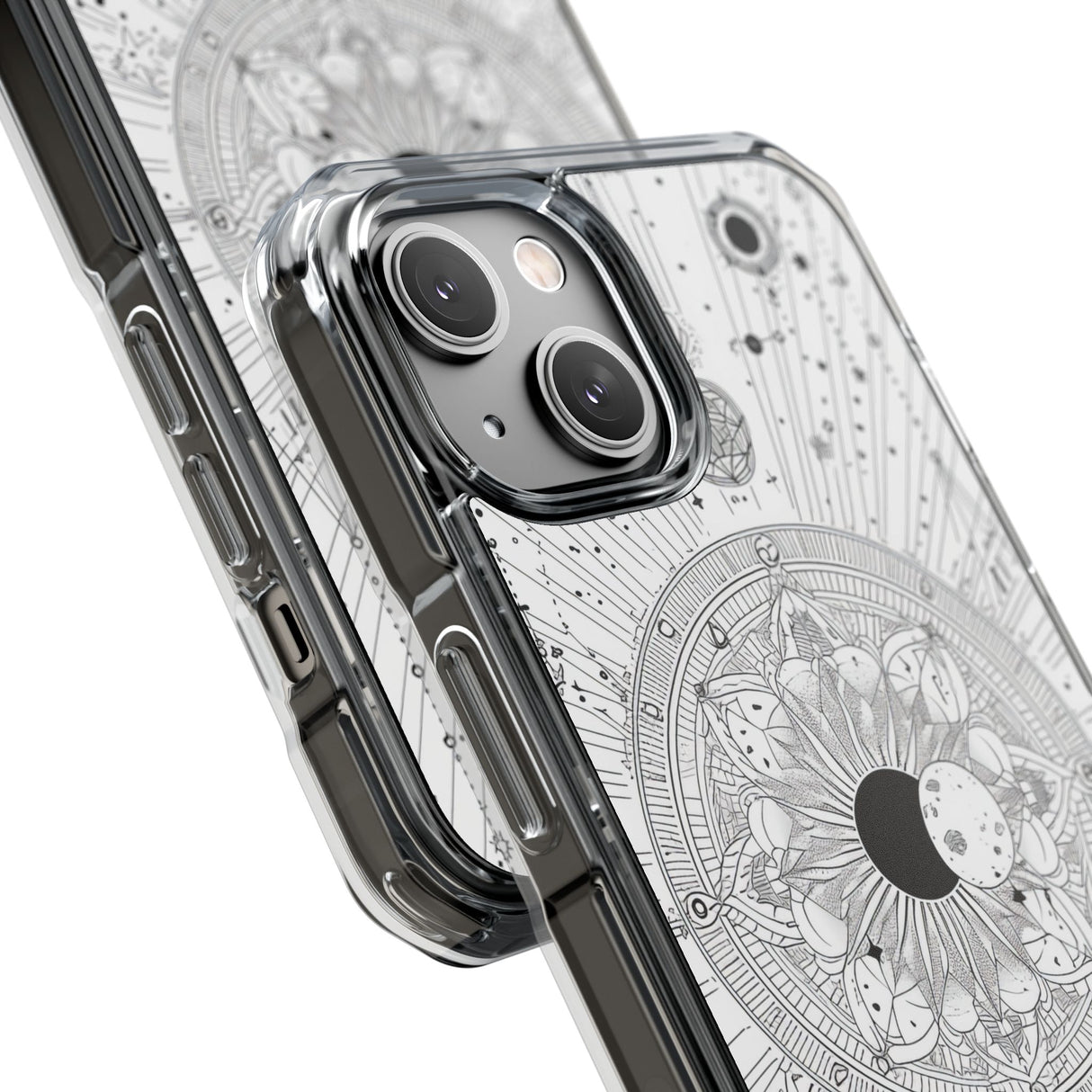 Celestial Mandala Mystique – Handyhülle für iPhone (Clear Impact – Magnetisch) 