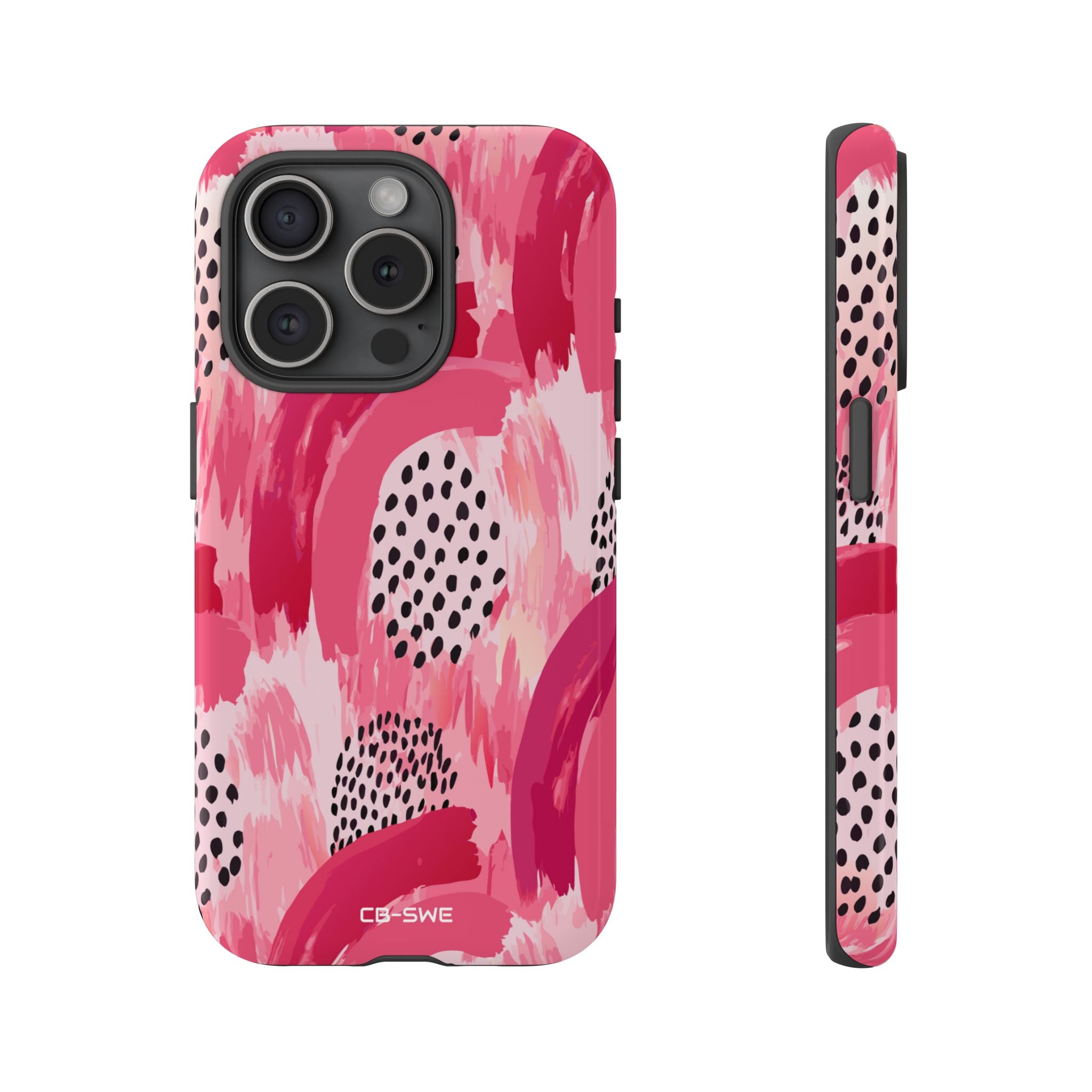 Vibrant Brushwork Dance - iPhone Case