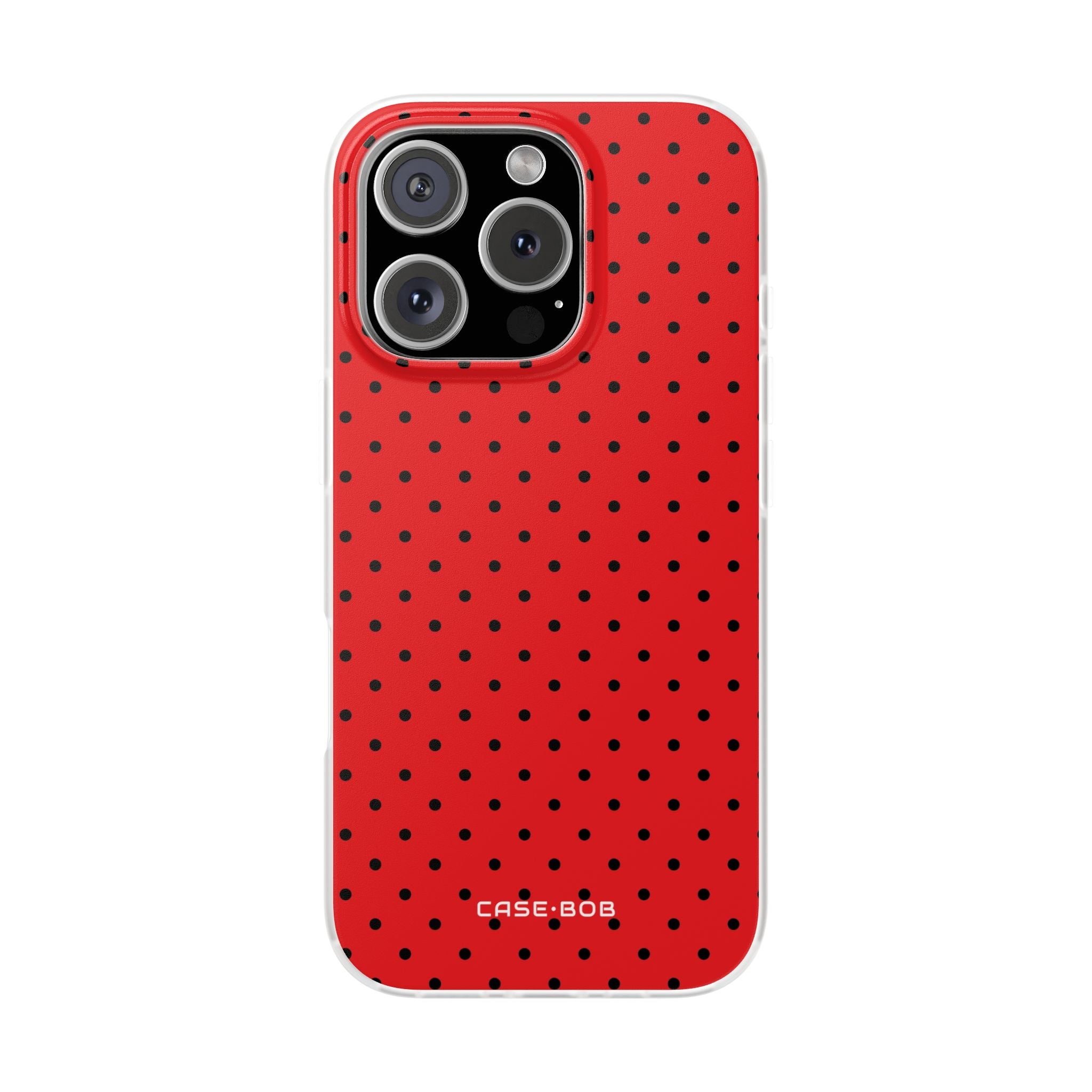 Crimson Dot Matrix iPhone 16 Pro Case - Soft