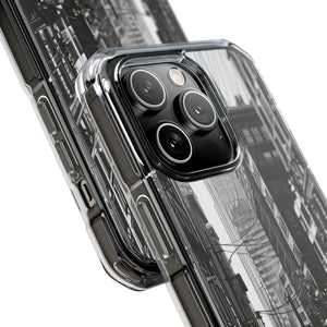 Noir Urban Serenity – Handyhülle für iPhone (Clear Impact – Magnetisch) 