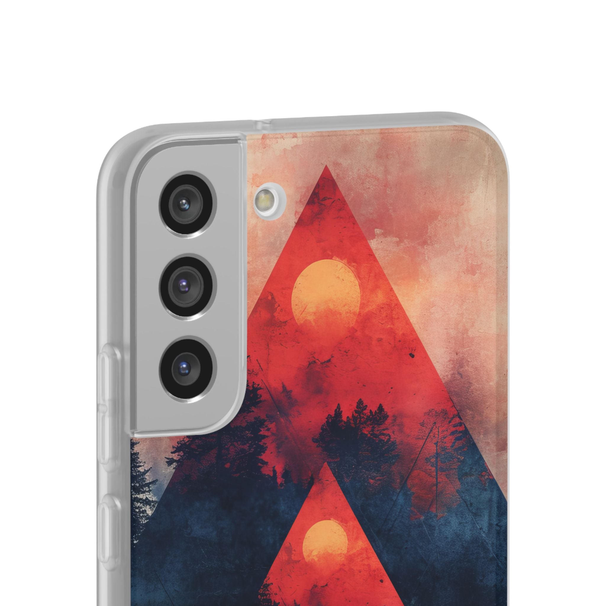 Red Sky Serenity - Flexi Samsung S22 Phone Case