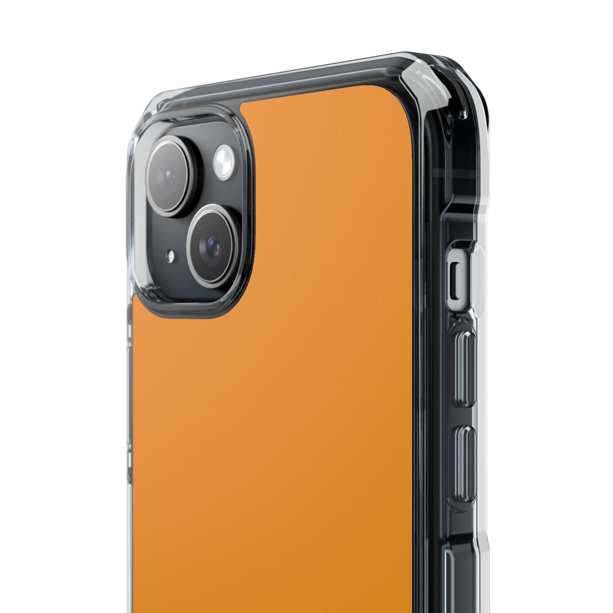 Carrot Orange | Handyhülle für iPhone (Clear Impact Case - Magnetisch) 