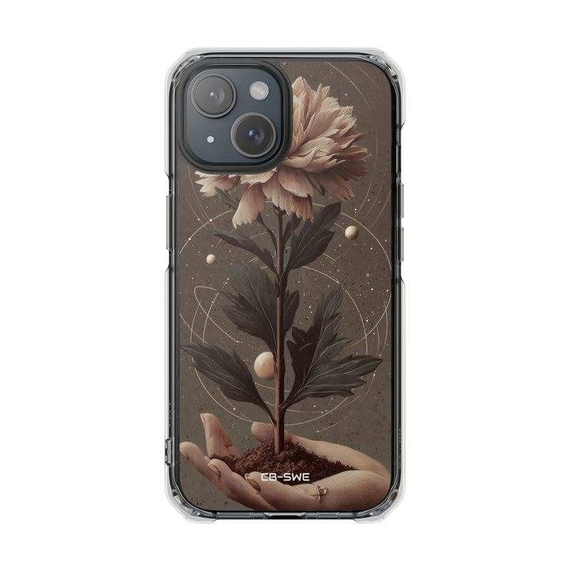 Celestial Flower Embrace iPhone Case - Impact