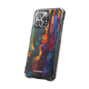 Interwoven Vibrance - Phone Case for iPhone (Clear Impact - Magnetic)