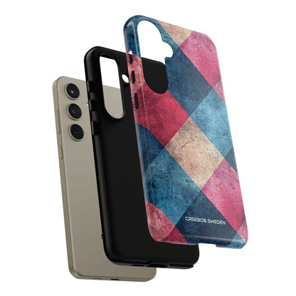 Bold Geometric Squares - Tough Samsung S24 Phone Case