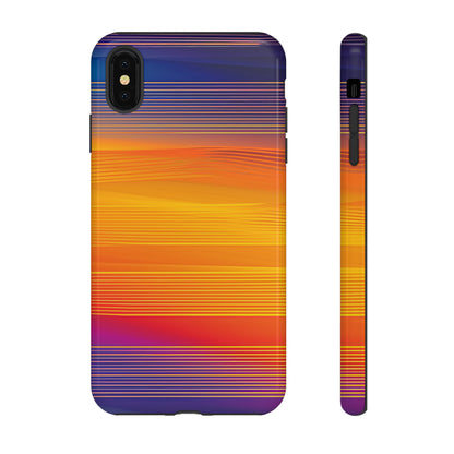 Orange Fusion: Data Artistry - Protective Phone Case