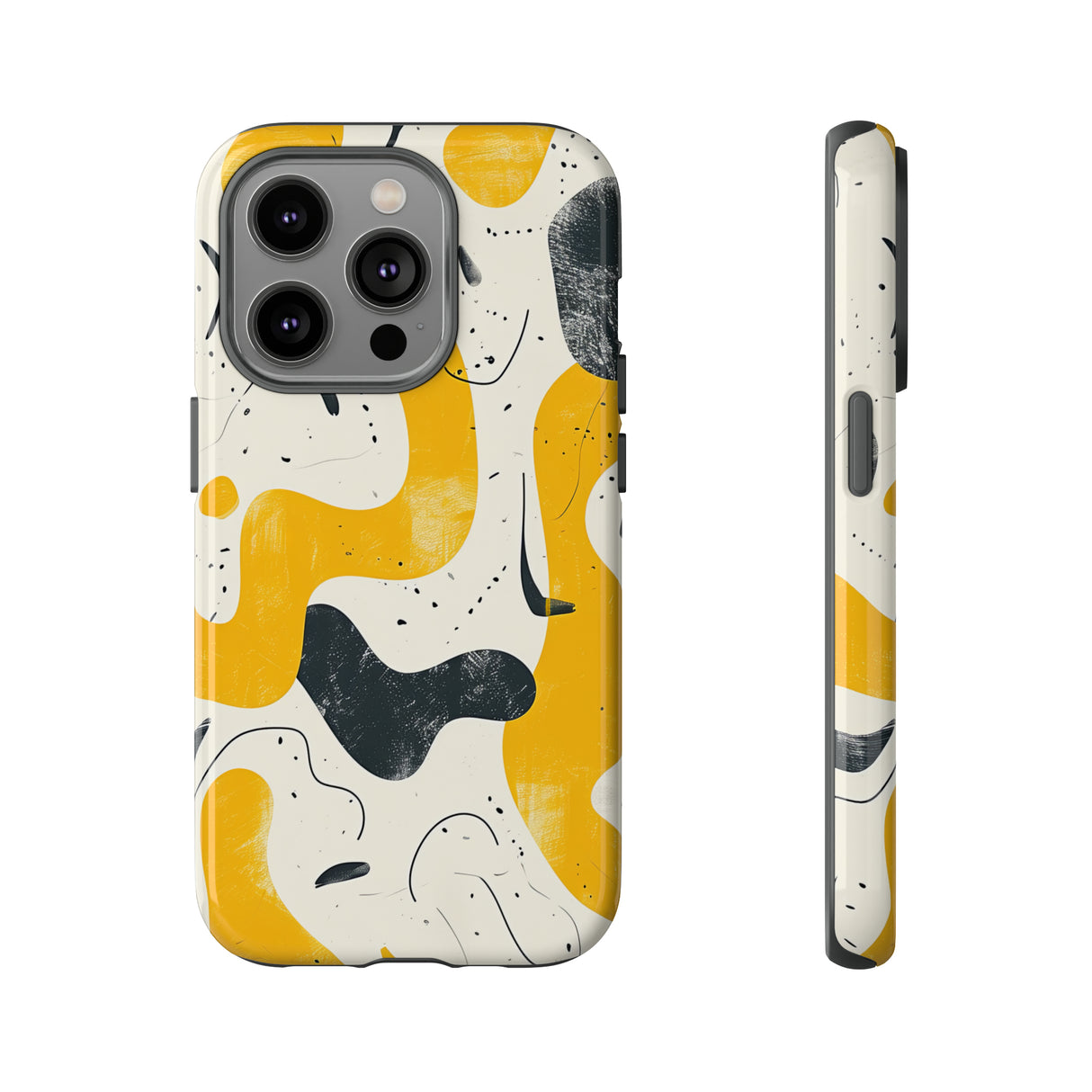 Yellow Linear Harmony - Protective Phone Case