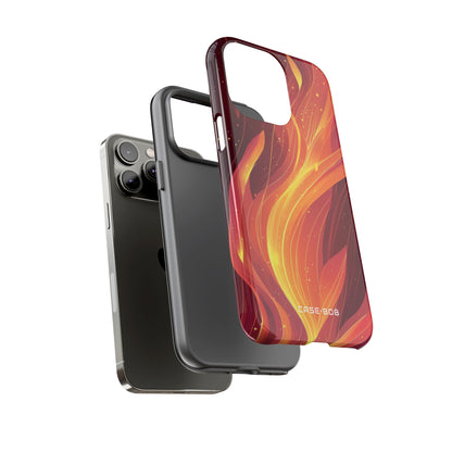 Flaming Flow iPhone 14 Pro Max Case - Tough