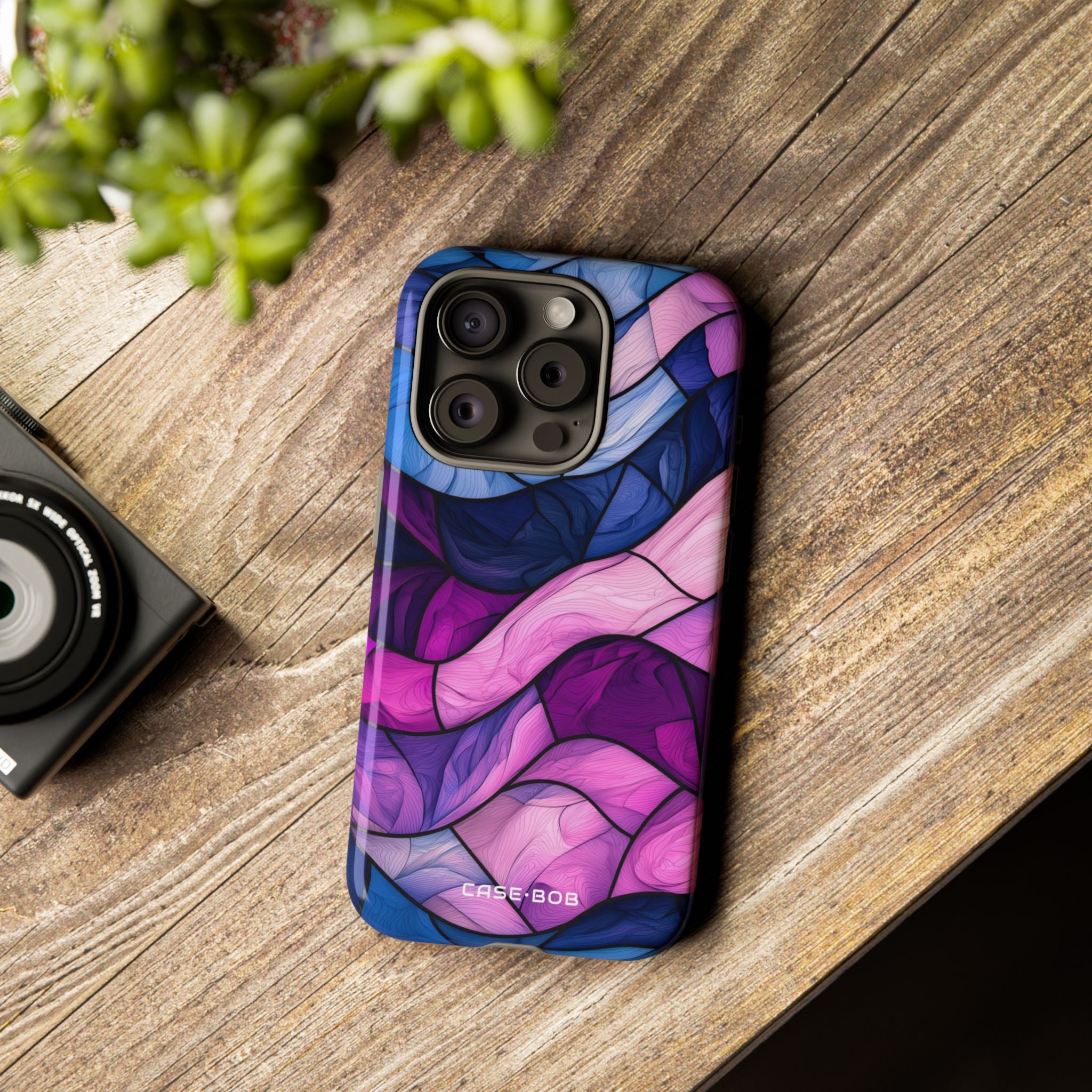 Wavelike Glow iPhone 15 Pro Case - Tough