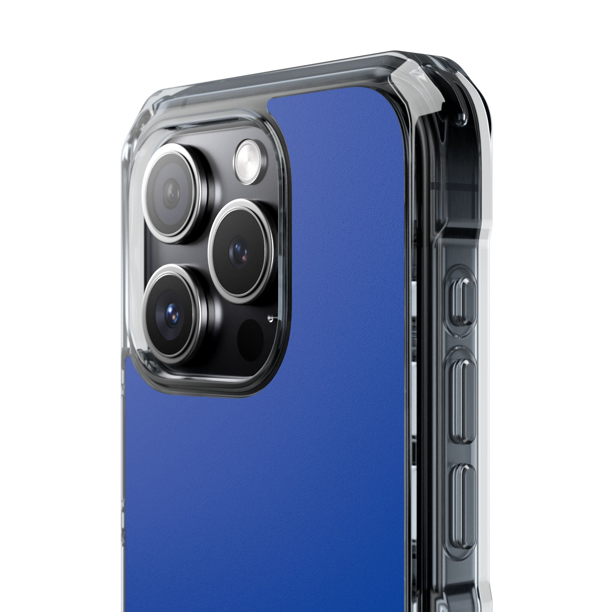 Cobalt Blue - Clear Impact Case for iPhone