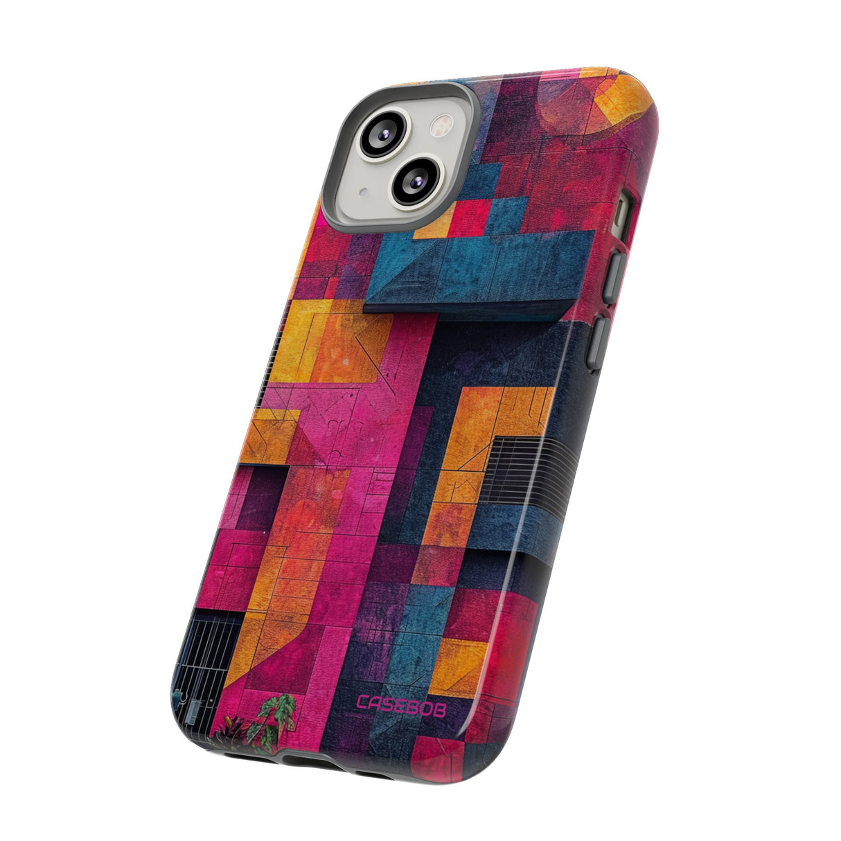 Electric Geometric Vibes - Protective Phone Case