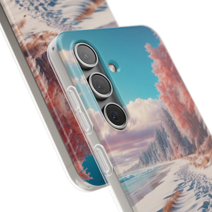 Snowy Footprints Samsung S24 Case - Soft