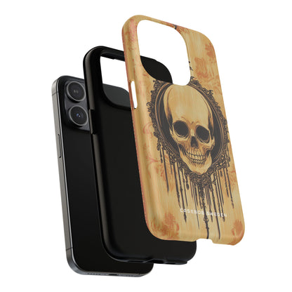 Gothic Skull Elegance iPhone 15 | Tough+ Phone Case