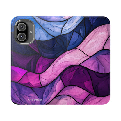 Purple Wavewood - iPhone 16  Case - Wallet