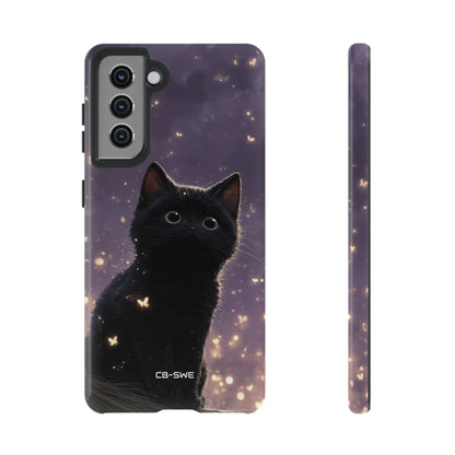 Whimsical Cat Soars - Samsung Case