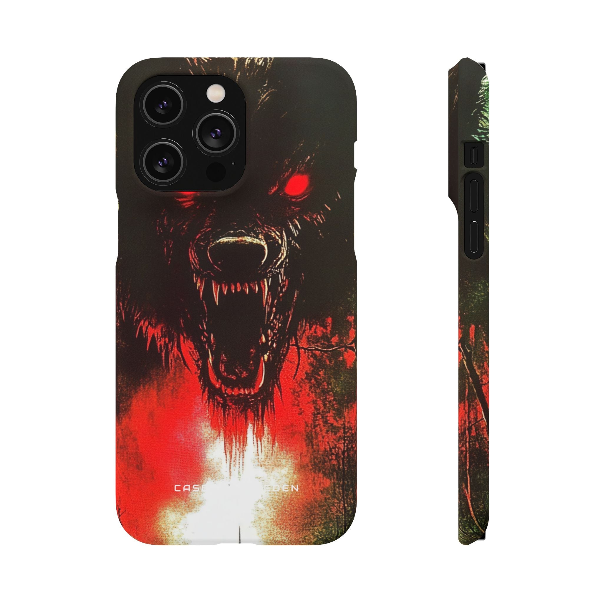 Bloodmoon Wolf's Lament iPhone 14 - Slim Phone Case