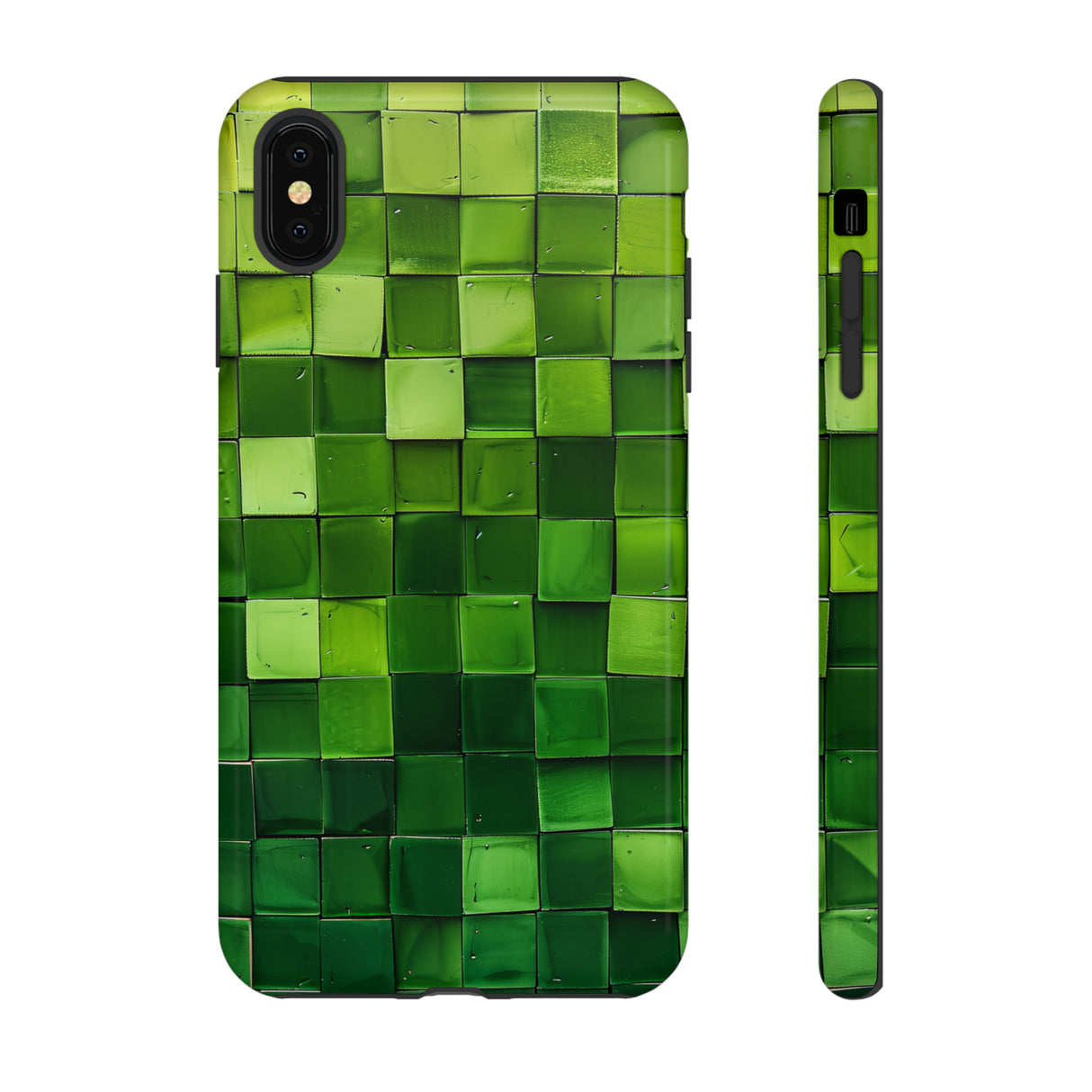 Emerald Square: Green Gradient - Protective Phone Case