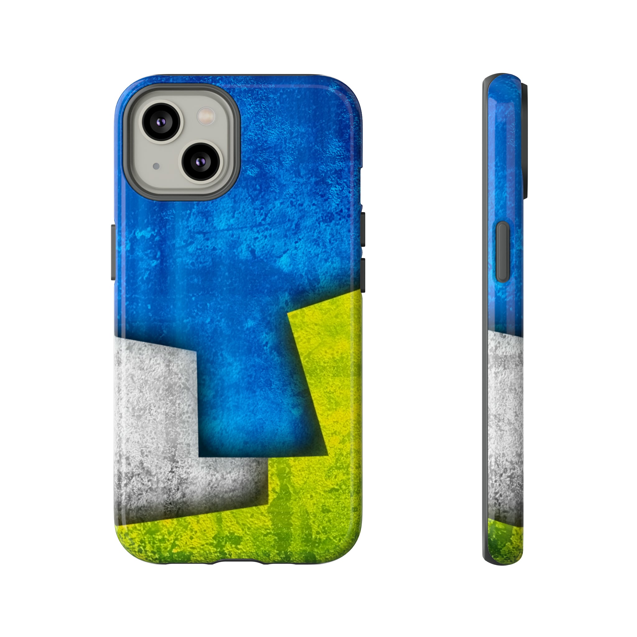 Blue Abstract Art - Protective Phone Case