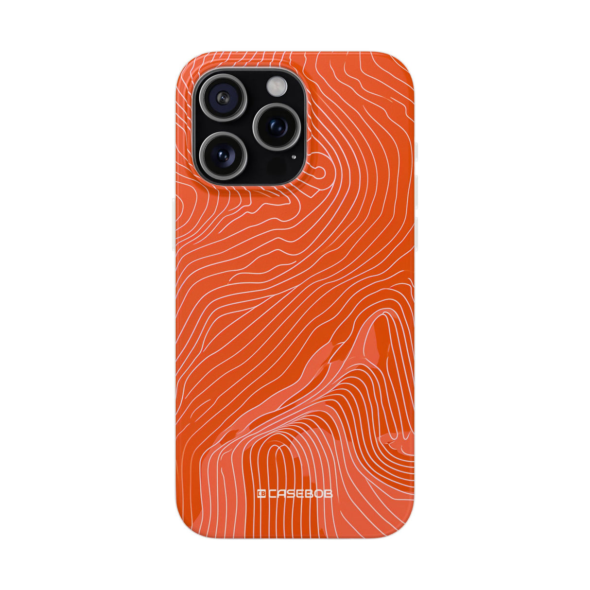 Pantone Tangerine Design | Handyhülle für iPhone (Flexible Hülle)