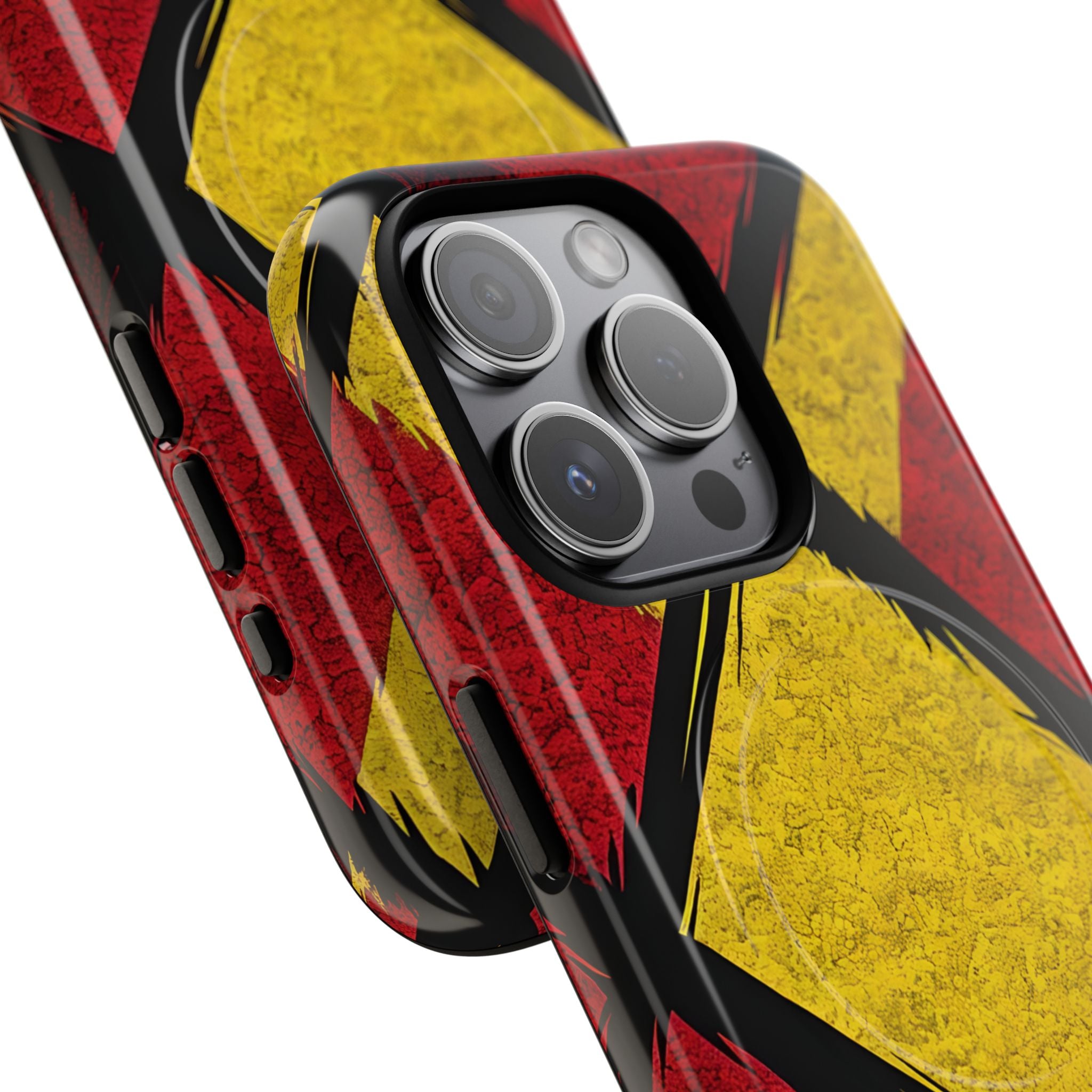 Cracked Diamond Grid iPhone 15 Pro - Tough+