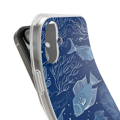 Navy Scale Reef iPhone 16 Plus Case - Soft