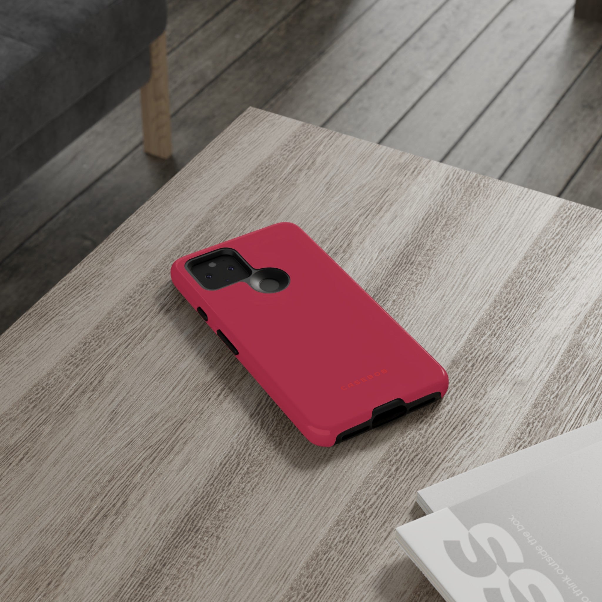 Bright Red Maroon - Protective Phone Case