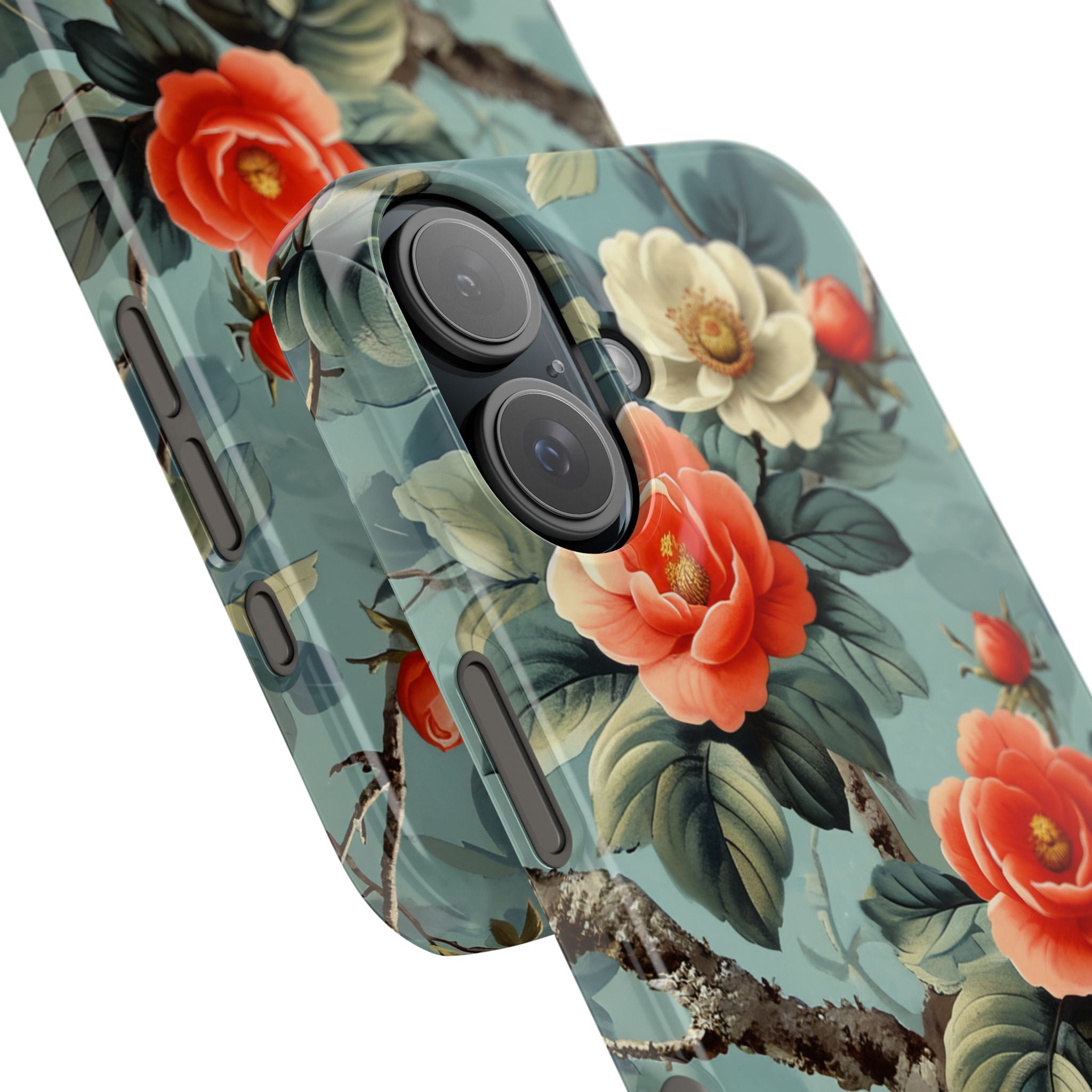 Vintage Floral Romance iPhone 16 - Slim Phone Case