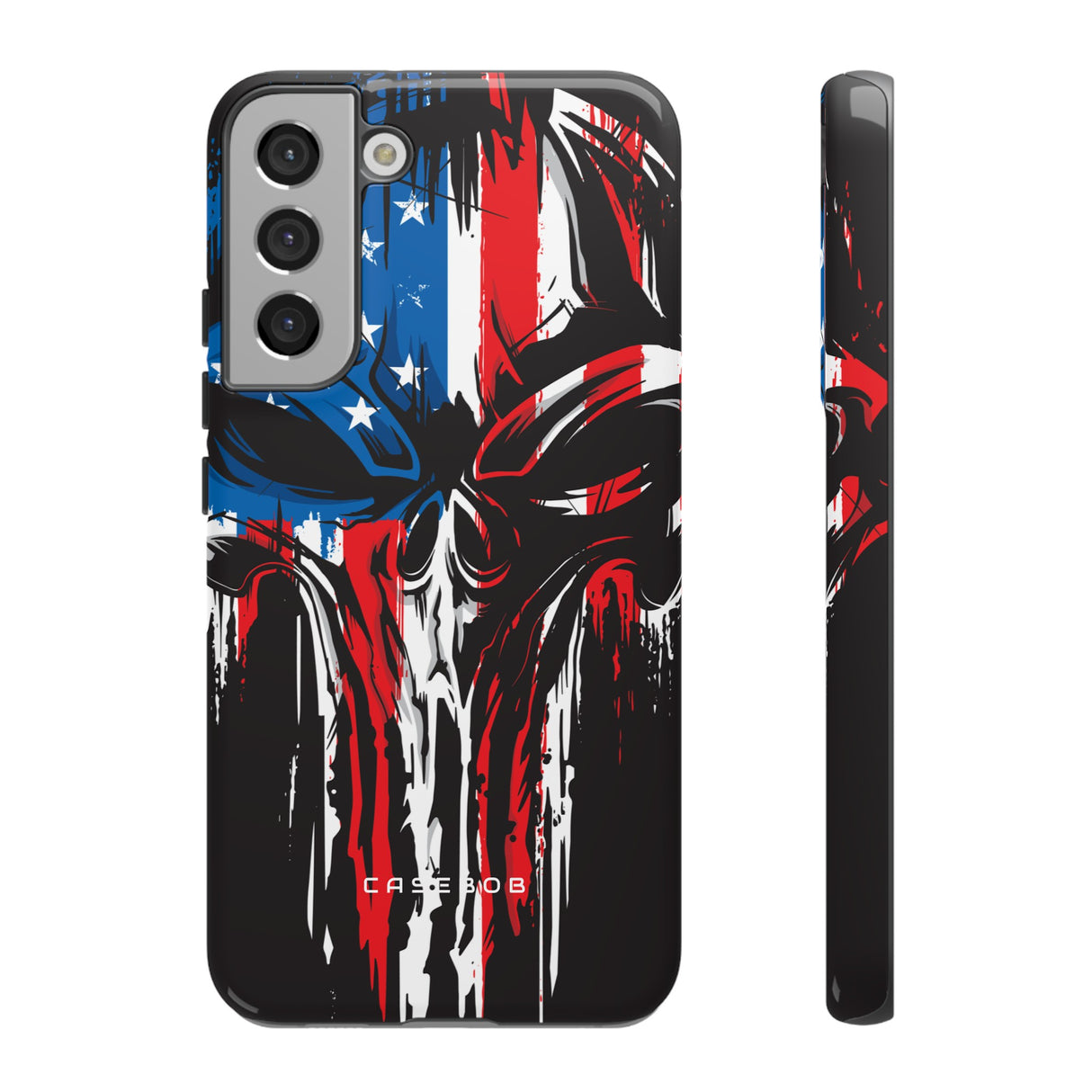 Military Grunge Skull Patriotic - Protective Phone Case