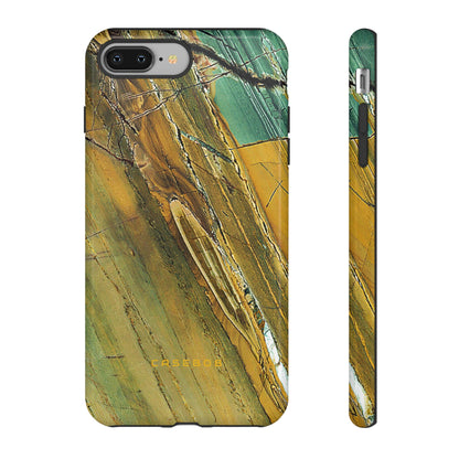 Cracked Yellow - Protective Phone Case