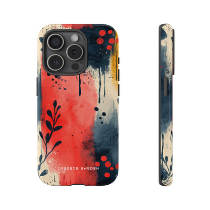 Vibrant Floral Energy iPhone 15 - Tough Phone Case