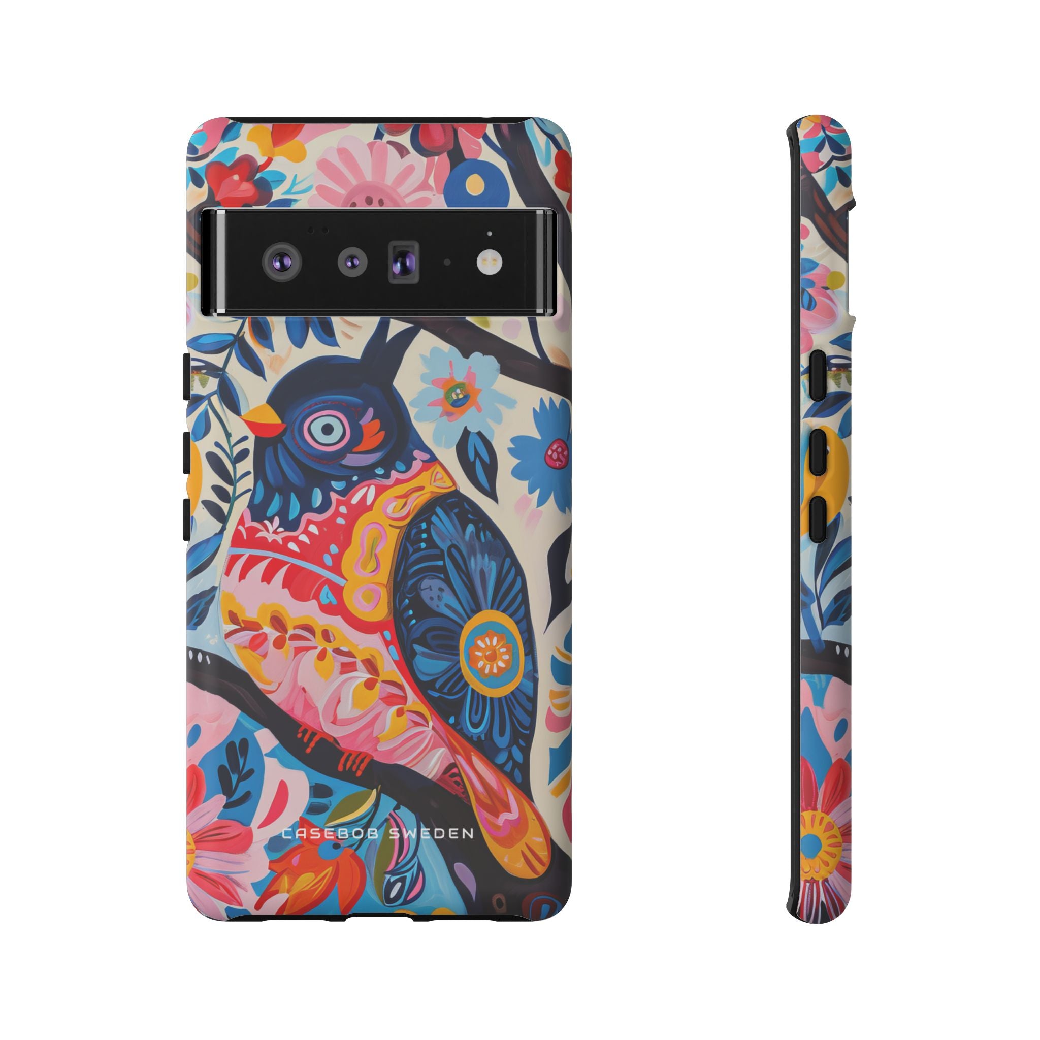 Whimsical Vintage Owl with Floral Charm Google Pixel 6 - Tough Phone Case