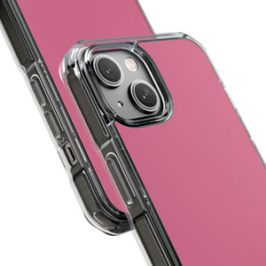 Blassviolettrot | Handyhülle für iPhone (Clear Impact Case - Magnetisch) 