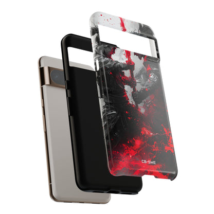 Crimson Blade Clash - Google Pixel Case