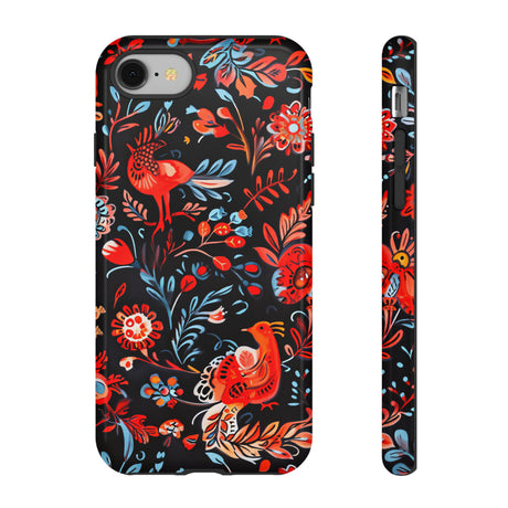 Slavic Myth Firebird & Domovoi - Protective Phone Case