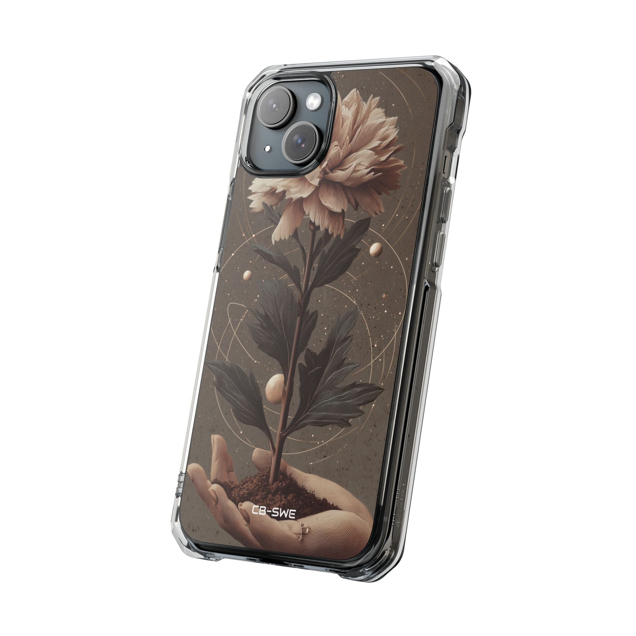 Celestial Flower Embrace iPhone Case - Impact