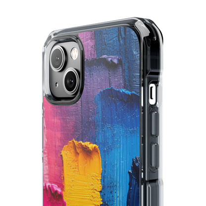 Bold Abstract Texture - Clear Impact iPhone 14 Phone Case