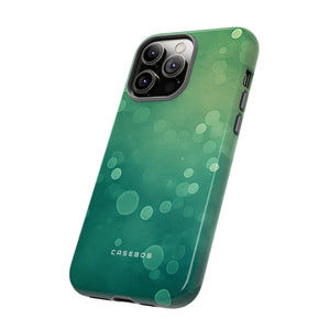 Green Dot Matrix - Protective Phone Case