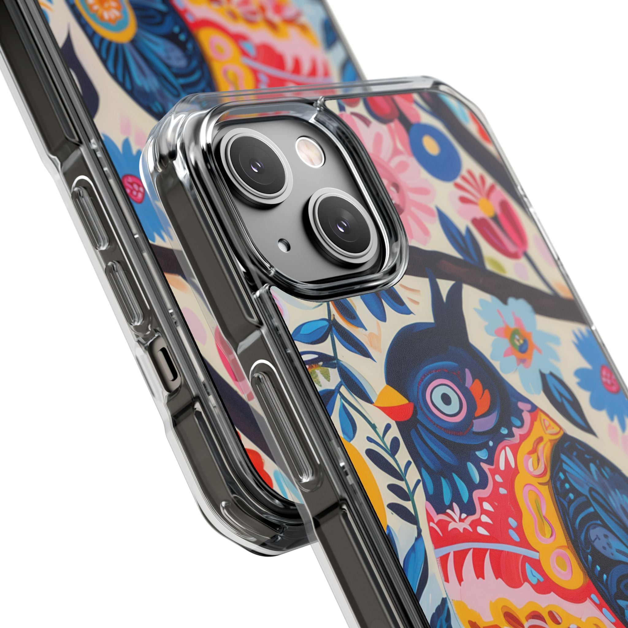 Whimsical Owl Garden iPhone 14 - Impact Clear+