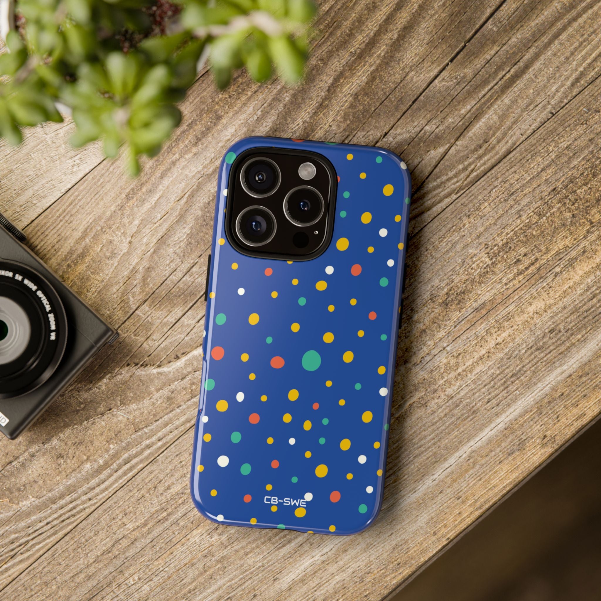Colorful Dots Dance - iPhone Case