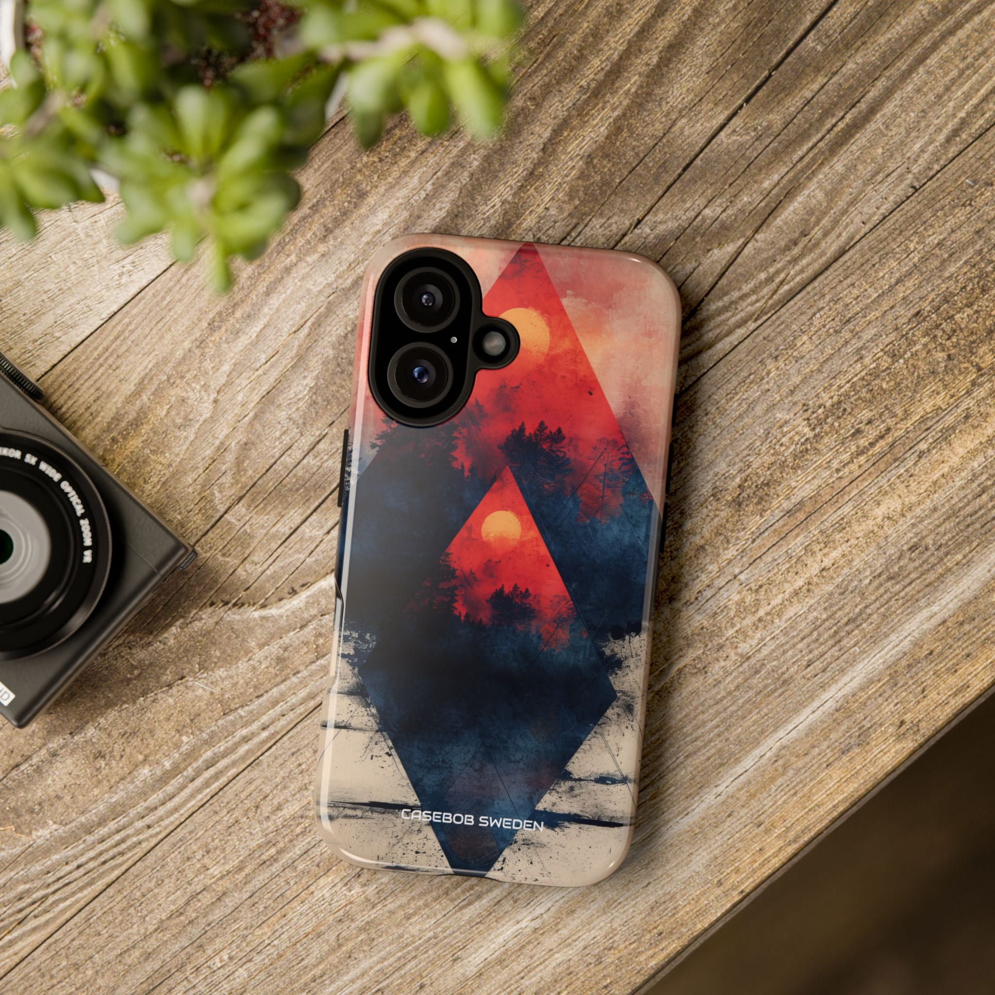 Red Sky Serenity - Tough iPhone 16 Phone Case