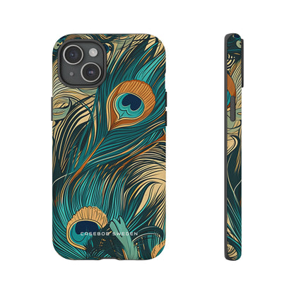 Art Nouveau Peacock Elegance iPhone 15 - Tough Phone Case