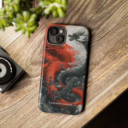 Zen Dragon Harmony iPhone 15 - Tough Phone Case